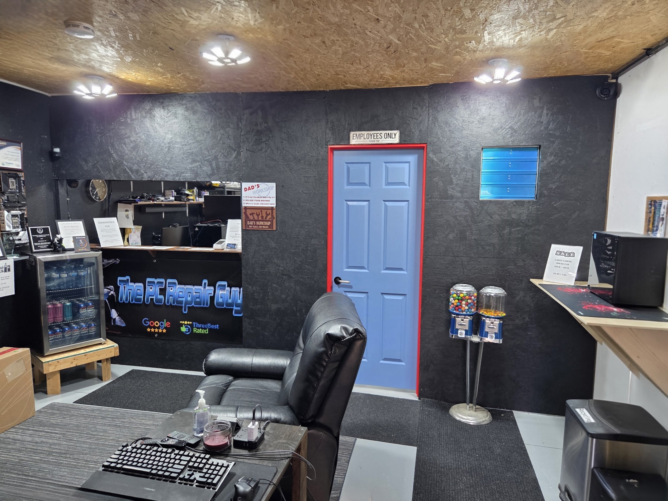 Inside The PC Repair Guy's shop in London, Ontario